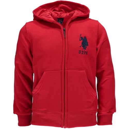 Polo Assn Little Boys Boys Zip-Front Fleece Hoodie Sweatshirt U.S